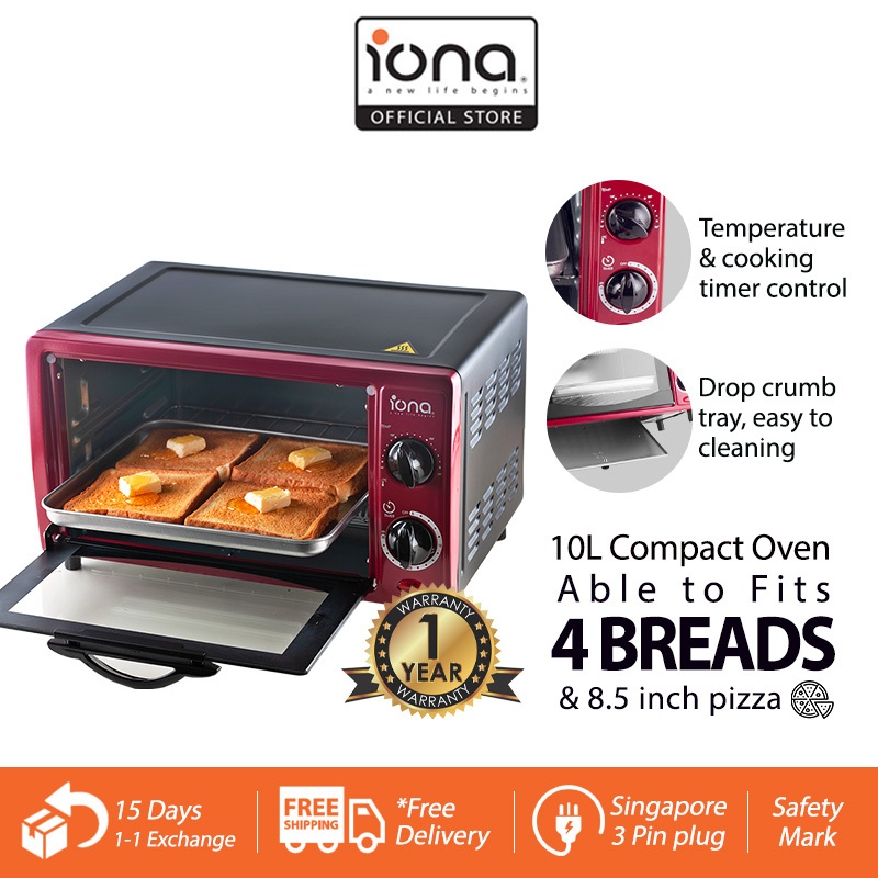 Oven Mini IONA Small 10L Toaster Bread | Electric Oven For Baking ...