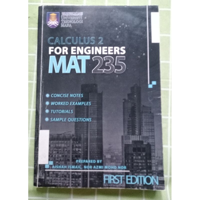preloved CALCULUS 2 FOR ENGINEERS MAT235 photostat | Shopee Malaysia