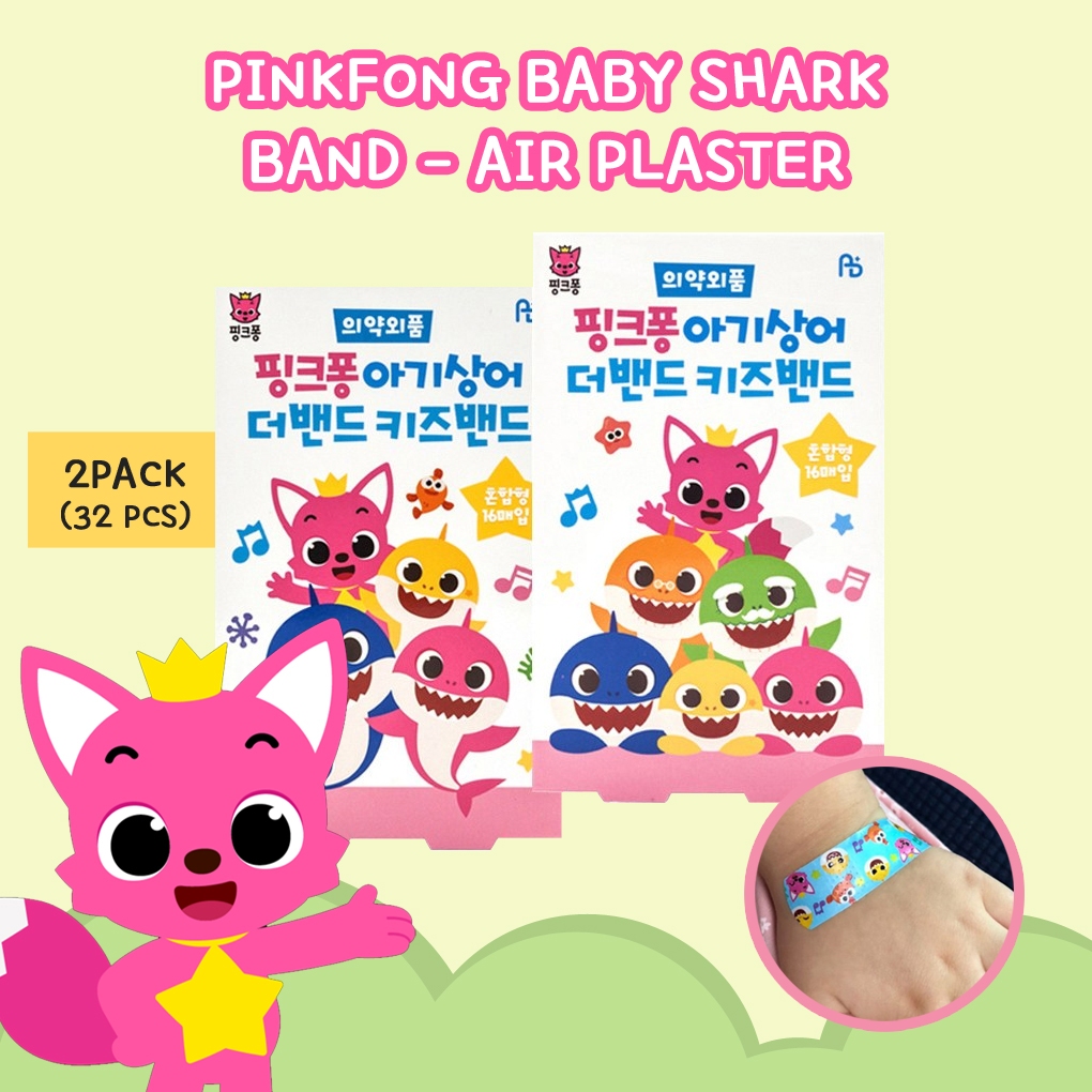 Pinkfong Baby Shark Band Aid Plaster 2PACK (32pcs) | Shopee Malaysia