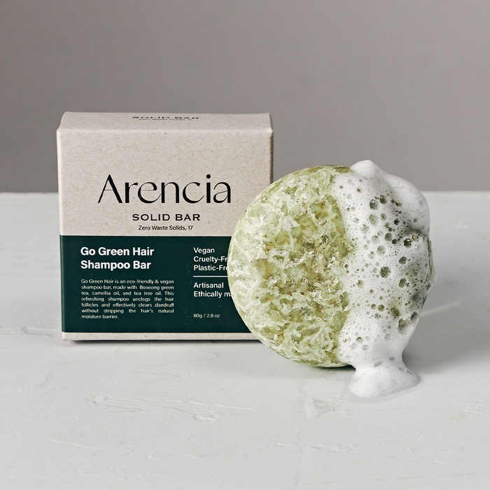Shampoo ARENCIA Go Green Hair Solid Shampoo Bar Refreshing Scalp