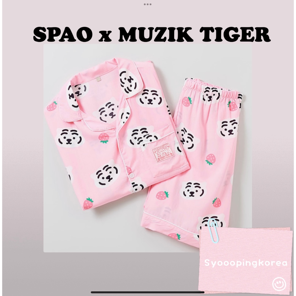 [SPAO x MUZIK TIGER] Muzik Tiger Summer short sleeve SPAO pyjamas ...