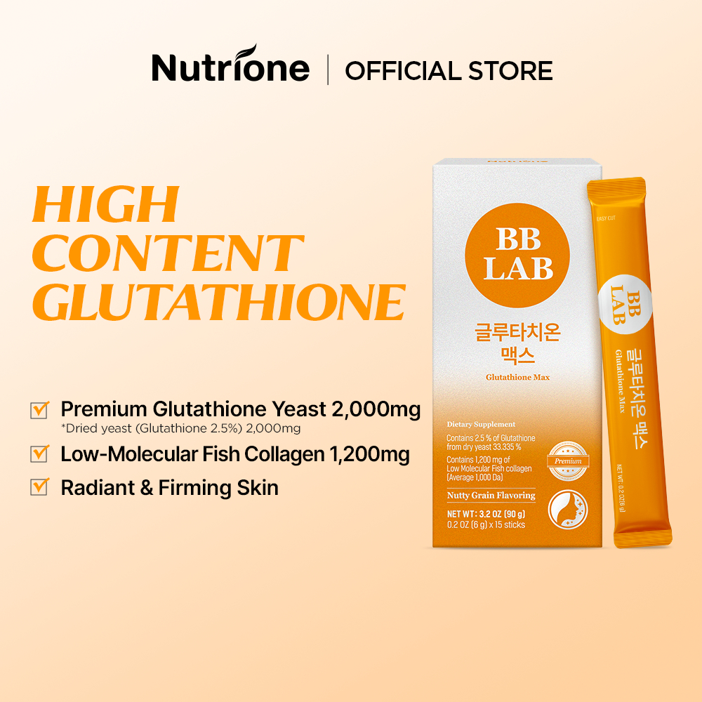 NUTRIONE BB LAB Glutathione MAX (for radiant & firming skin) (6g x 15sticks  / BOX) | Shopee Malaysia