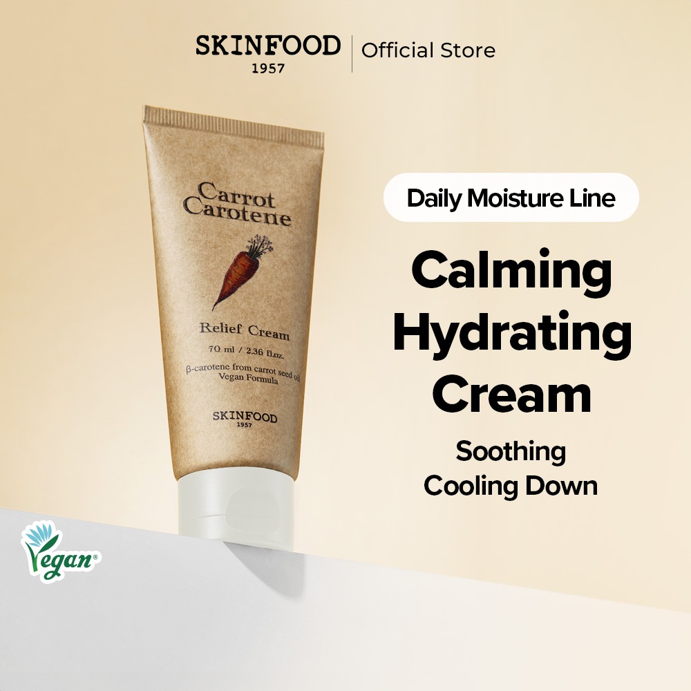 [SKINFOOD Official] Carrot Carotene Relief Cream 70ml / Soothing ...