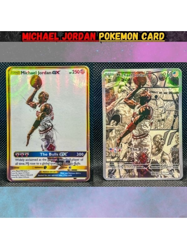 NBA Basketball: Michael Jordan Pokemon Card Pokemon TCG Card Game ...