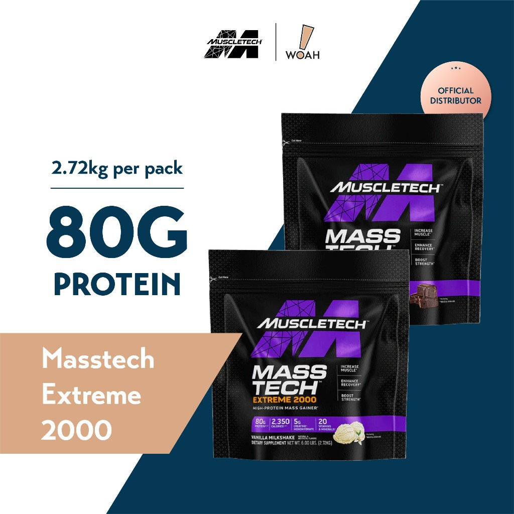 MuscleTech Performance Series Mass Tech Extreme 2000 (6lbs) | Shopee ...