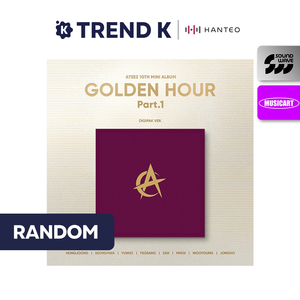 ATEEZ - 10th Mini Album [GOLDEN HOUR : Part.1] (Digipak Ver.) | Shopee