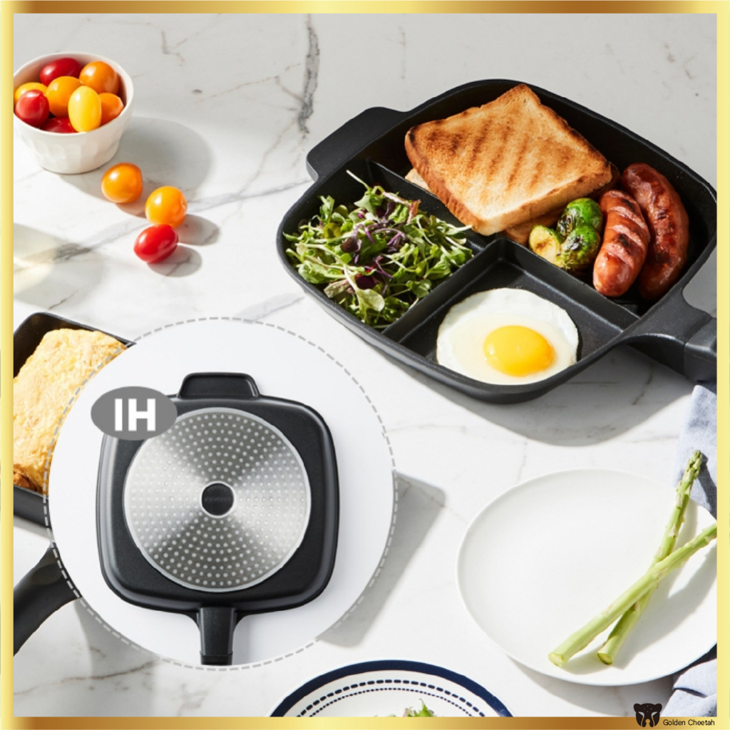 LocknLock 3-in-1 Multi Section Non-Stick Grill Pan | Shopee Malaysia