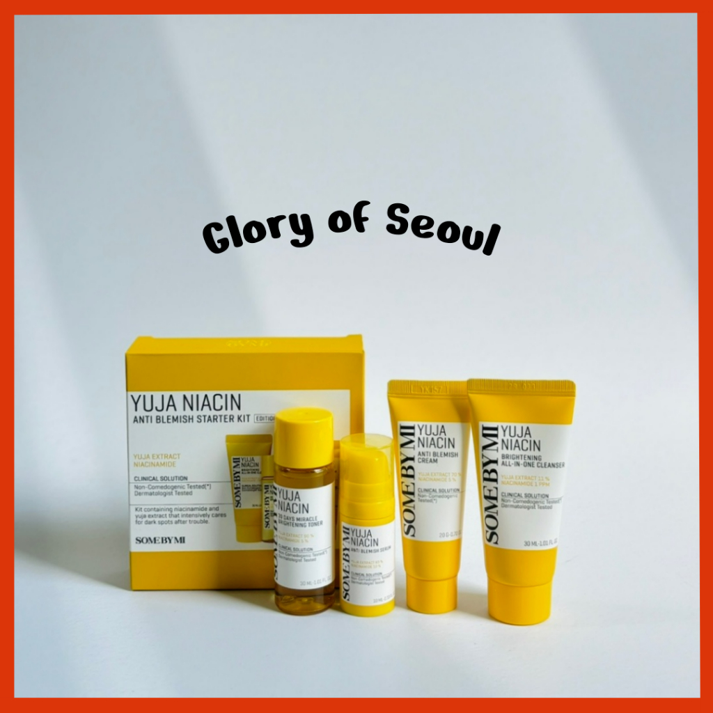 SOME BY MI Yuja Niacin anti blemish Starter Kit edition/clenser, toner ...