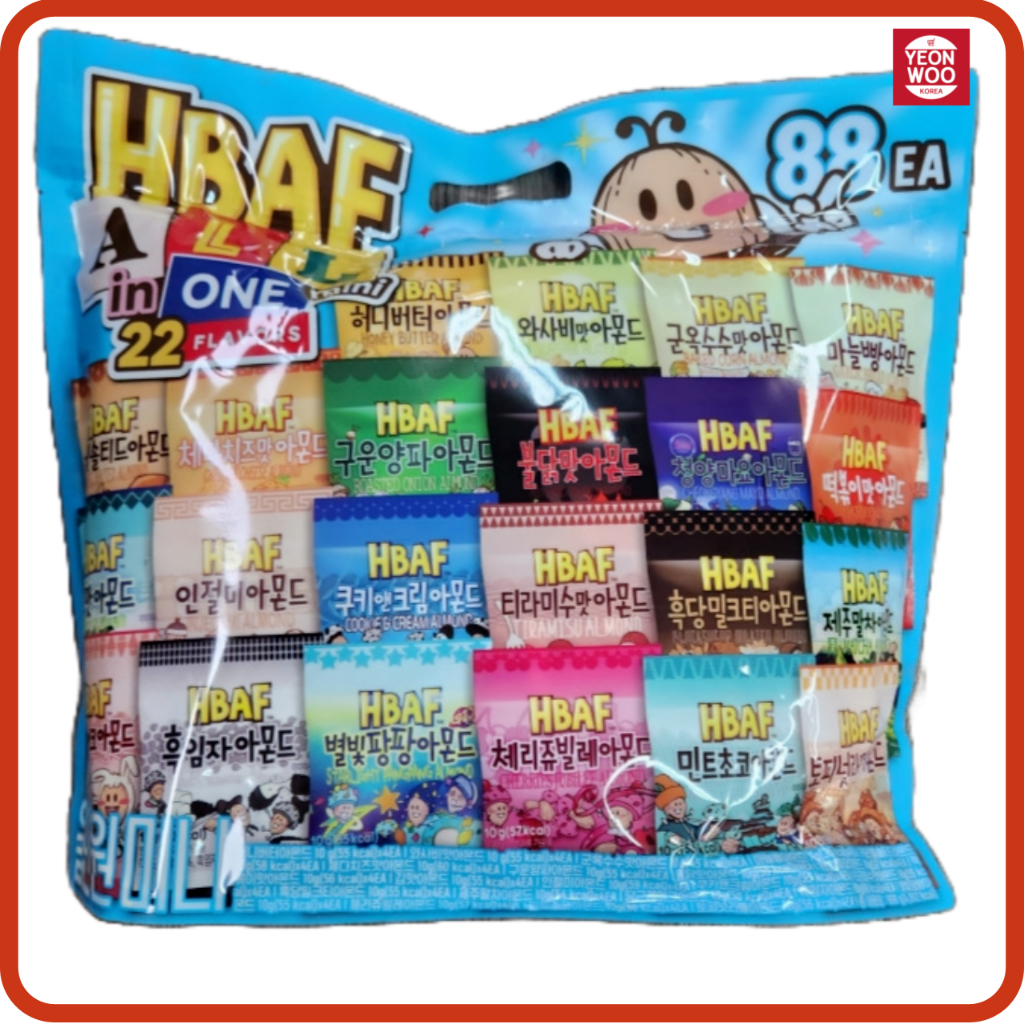 HBAF 22 flavors almond 88 packs All-in-One Mini 868g from korea ...