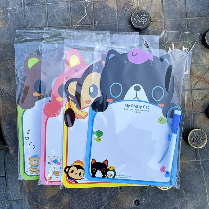 Animals white board goodie bag children Kids Cartoon Whiteboard ...