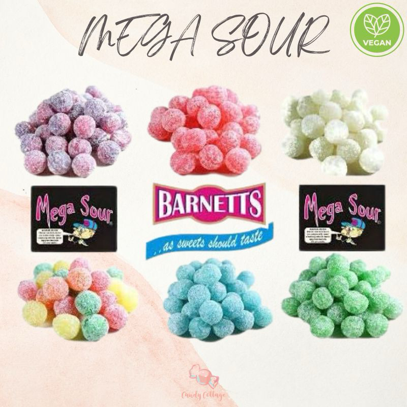 Candy Cottage Mega Sour Sweets Black Death, Sour Candy, Explosive Sour Shopee Malaysia