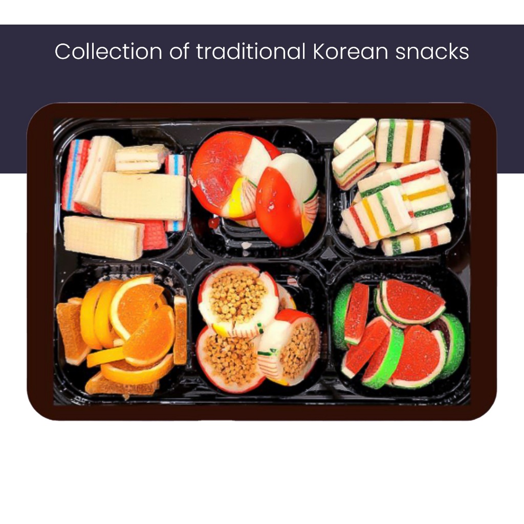 Collection of traditional Korean snacks, Old Korean snack, Korean drama ...