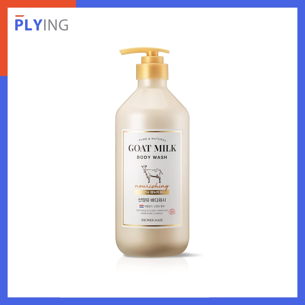 [Showermate] Pure & Natural Goat Milk Body Wash Manuka Honey (800ml