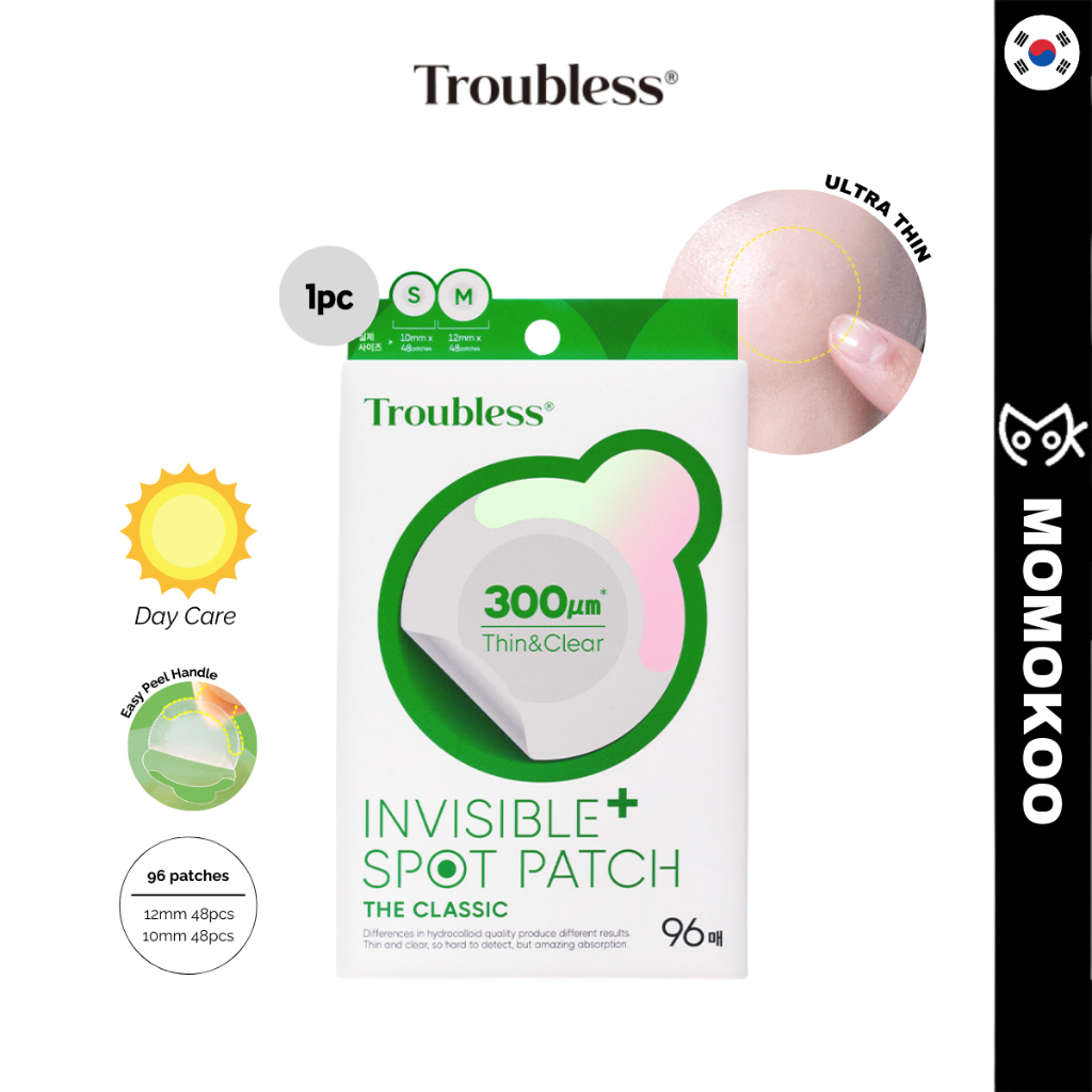 [troubless] Invisible Plus Spot Patch The Classic 96patches Pimple Patch Shopee Malaysia