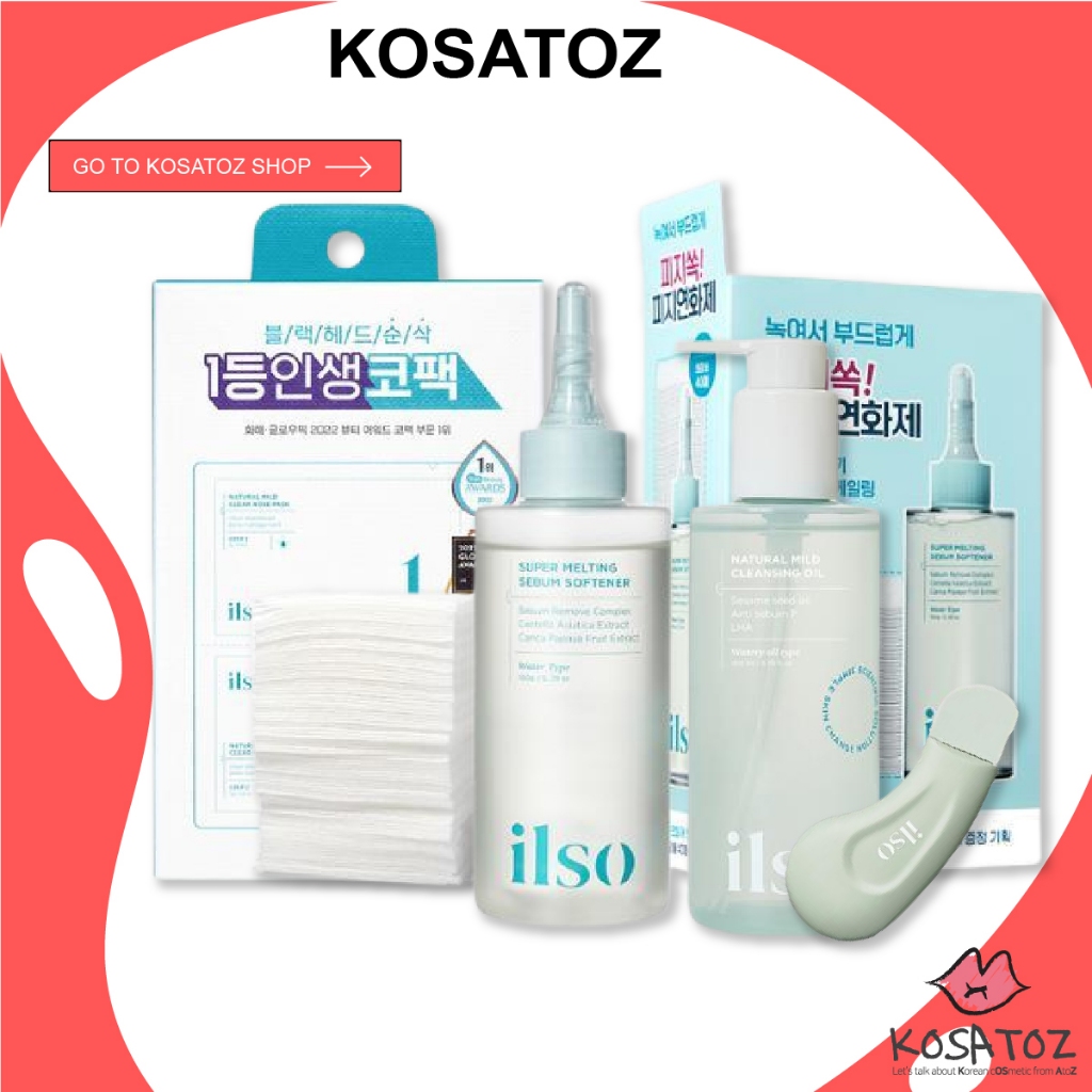 ILSO Facial Care Collection (Sebum Softener Set, Blackhead Remover ...