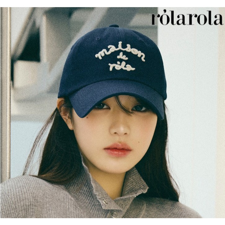 rolarola Maison De Rola Ball Cap(Navy) Jang Won-young Fitting | Shopee ...