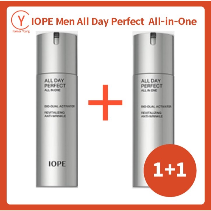 IOPE MEN ALL DAY PERFECT ALL IN ONE, MEN SKIN CARE 120ml × 2P(1+1