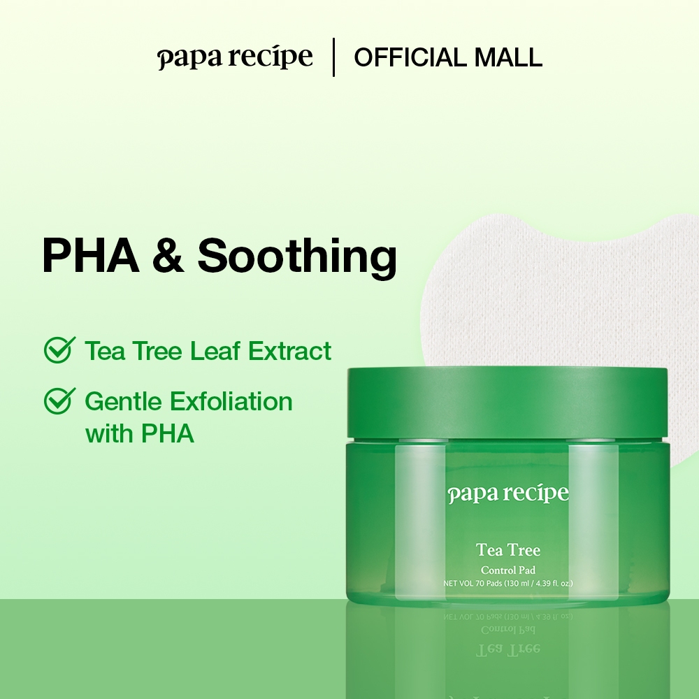papa recipe Tea Tree Control Pad 130ml*70pads | Shopee Malaysia