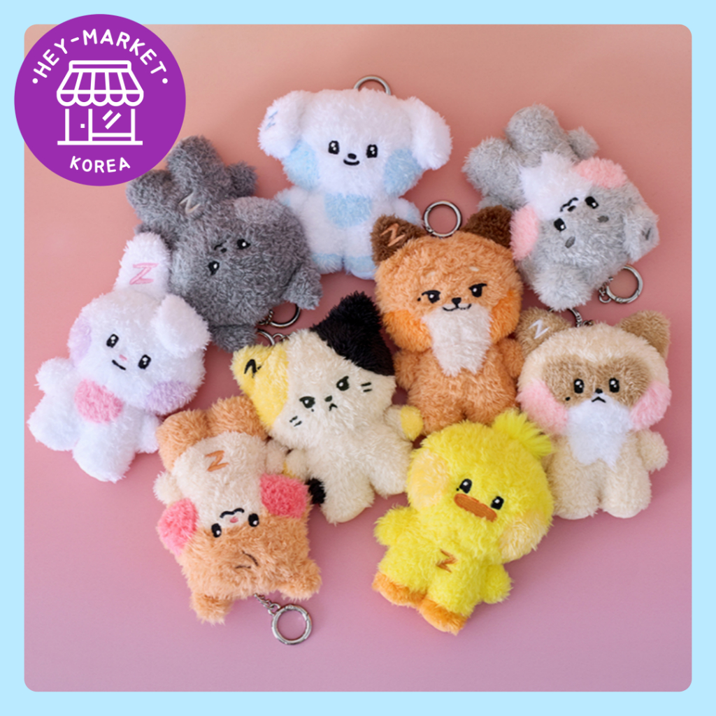 *Pre-order* [LineFriends x ZB1] 🩵Zeroni Pluffy Keyring🩵 Zerobaseone ...