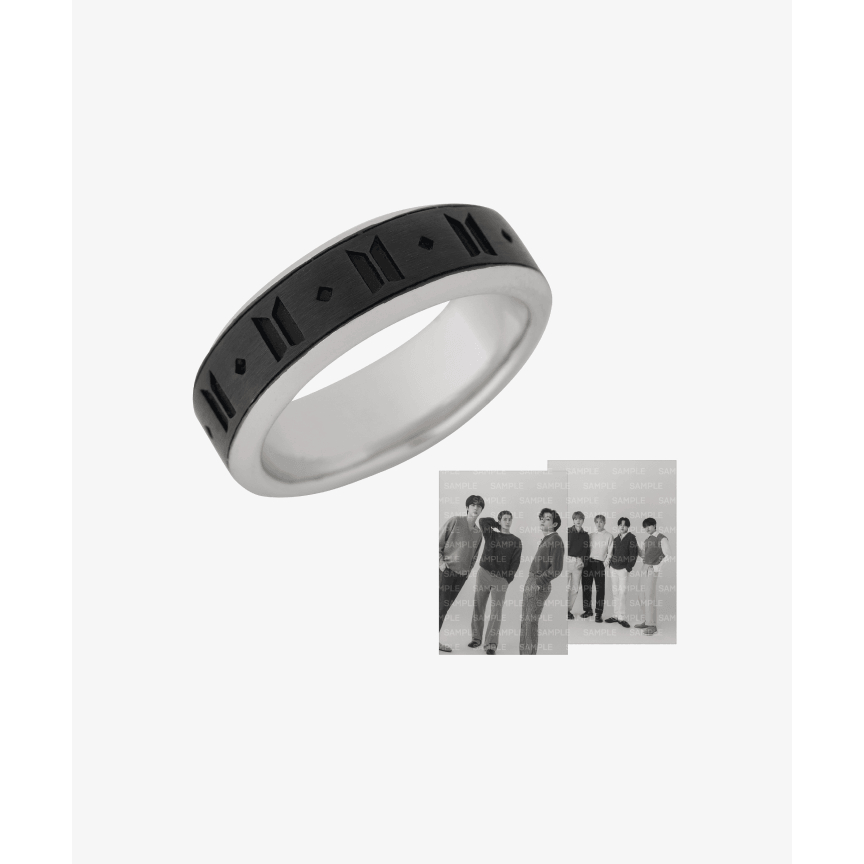 BTS POP-UP MONOCHROME Ring(Black) | Shopee Malaysia
