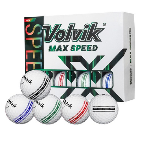 Volvik Max Speed X Flag Line Golf Balls | Distance Boost | Soft Feel ...