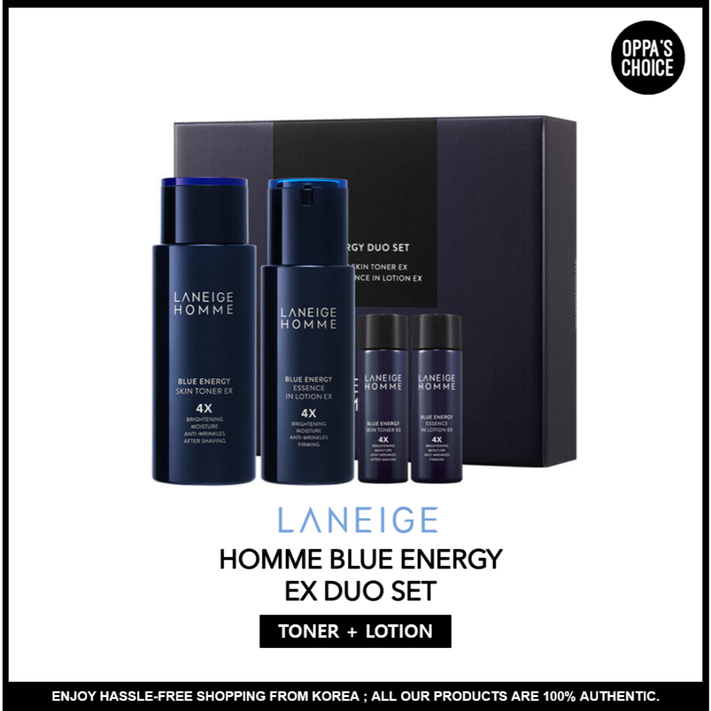 Laneige Homme Blue Energy Essence In Lotion Ex 4x 125ml