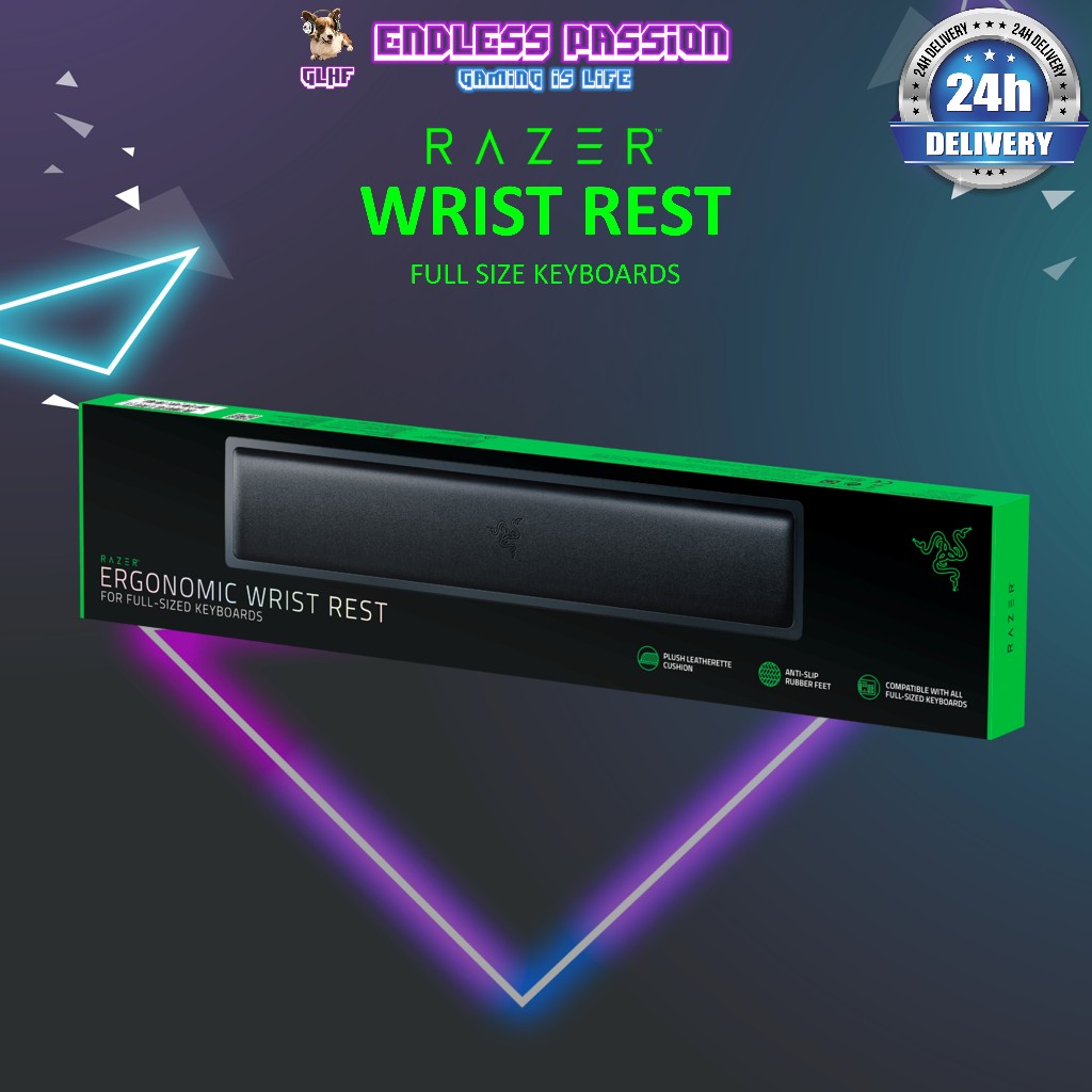 Razer Ergonomic Wrist Rest For Full-sized Keyboards | Shopee Malaysia
