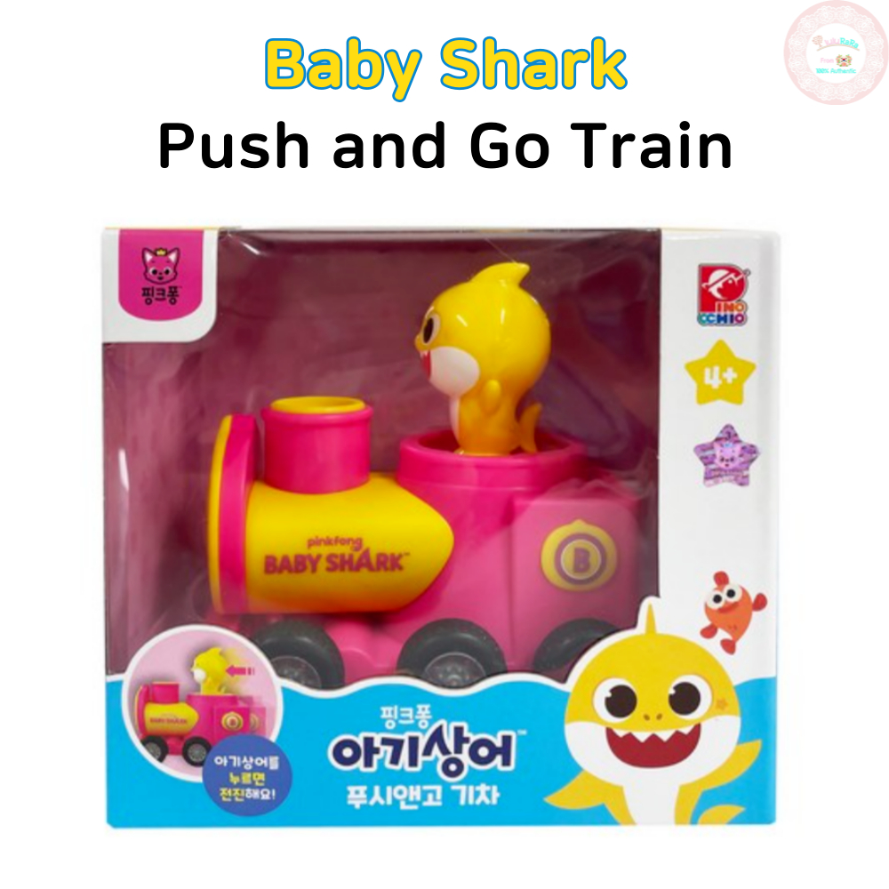 Pinkfong Baby Shark Push and Go Train Pullback Car Pull Back Toy ...