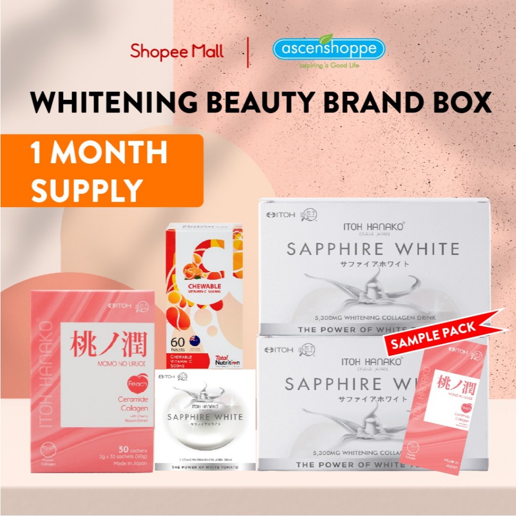 Shopee x ASCENSHOPPE Brand Box - Whitening Beauty box (One Month Supply ...