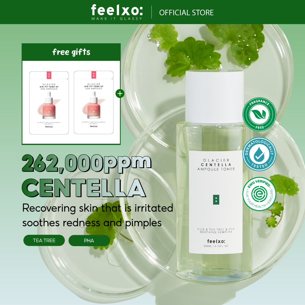 feelxo Glacier Centella Ampoule Toner (200ml/50ml) Shopee Malaysia