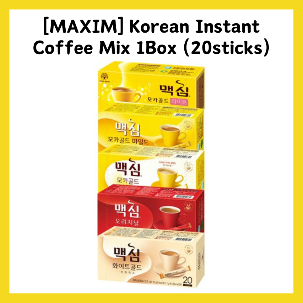 [MAXIM] Korean Instant Coffee Mix 1Box (20sticks) / From Korea Shopee