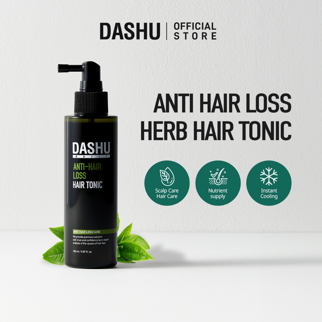 [DASHU] Daily Anti Hair Loss Herb Hair Tonic 150ml (Herbal Extract, Hair Growth Tonic) Shopee