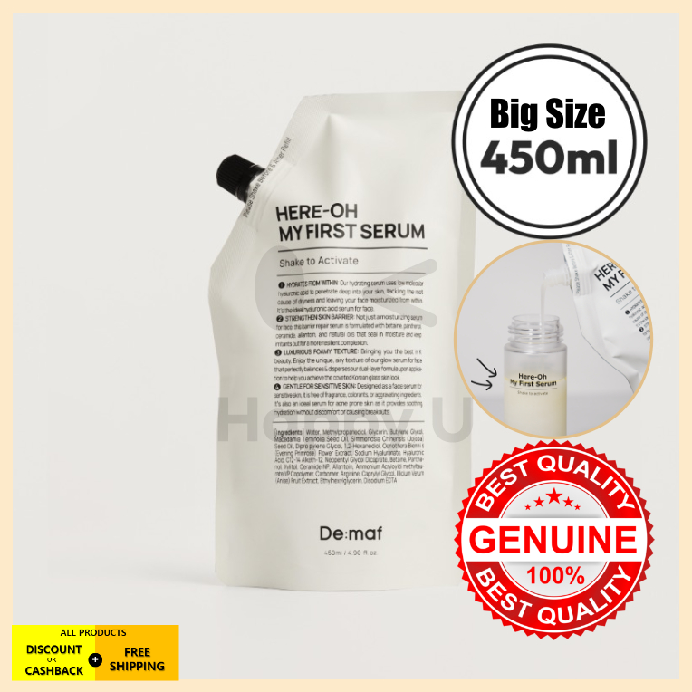 DEMAF here oh my first serum Big Size refill pouch 450ml korea genuine ...