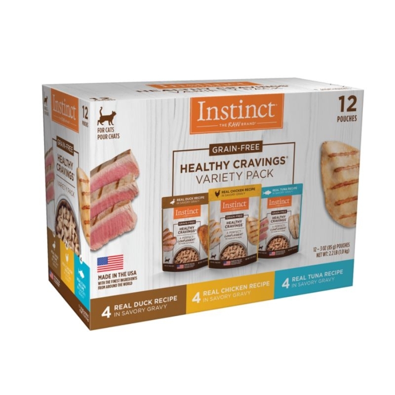 Instinct Healthy Cravings Variety Pack Wet Cat Food Topper, 3 oz. Pouch