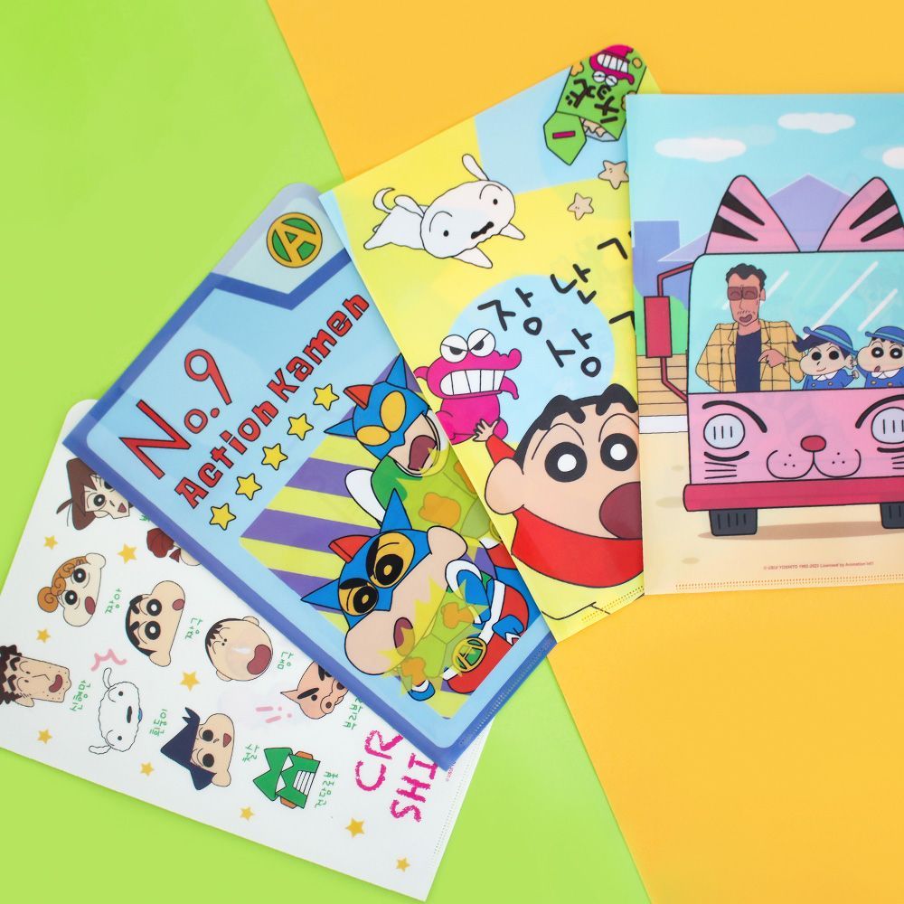Crayon Shin-Chan Clear holder PP L file Made in Korea | Shopee Malaysia