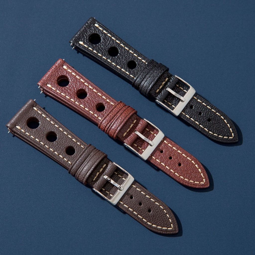 Sttrapseeker Sully Chevre Rally Leather Strap Quick-Release Watch ...