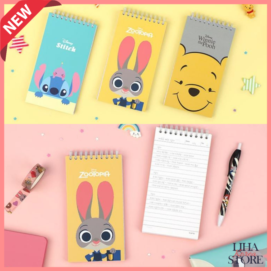 (3pcs set)Disney Winnie the Pooh Zootopia Stitch Scheduler Memo Paper ...