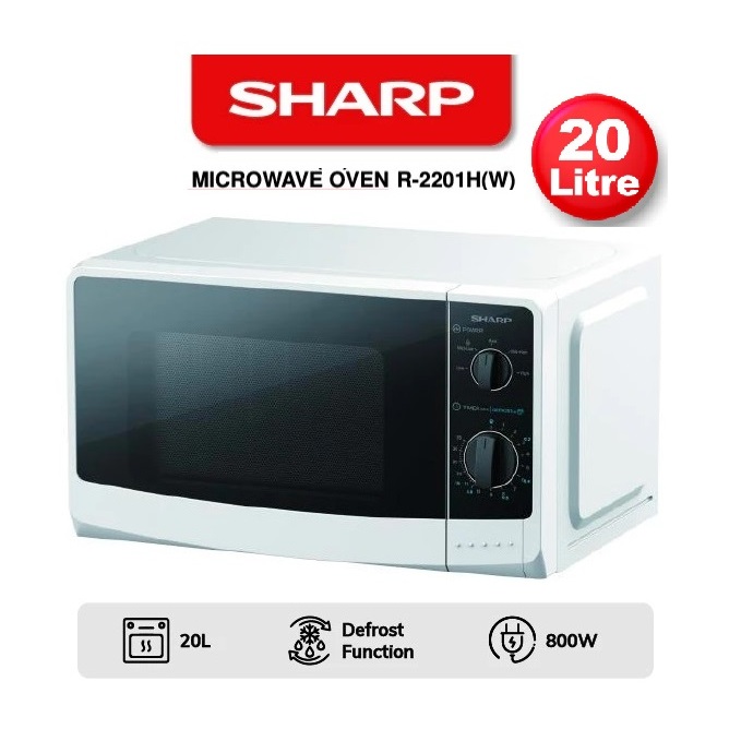 SHARP 20L Microwave Oven R-2201H(W) | Shopee Malaysia