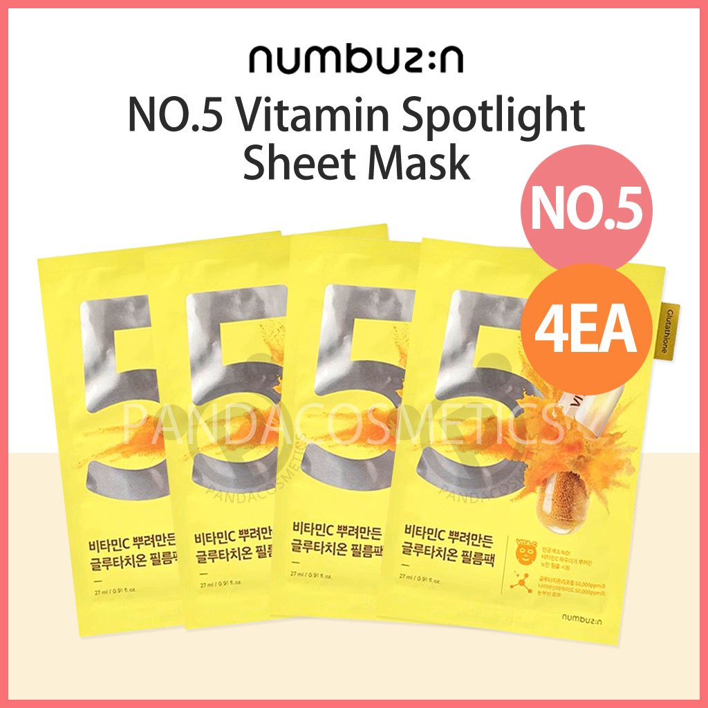 [NUMBUZIN] numbuzin No.5 Vitamin Spotlight Sheet Mask (4ea) Shopee Malaysia