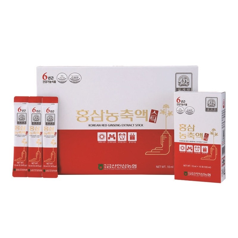 [K-farm] Geumsan Insam 6-Year-Old Red Ginseng Concentrate Stick (10ml x ...