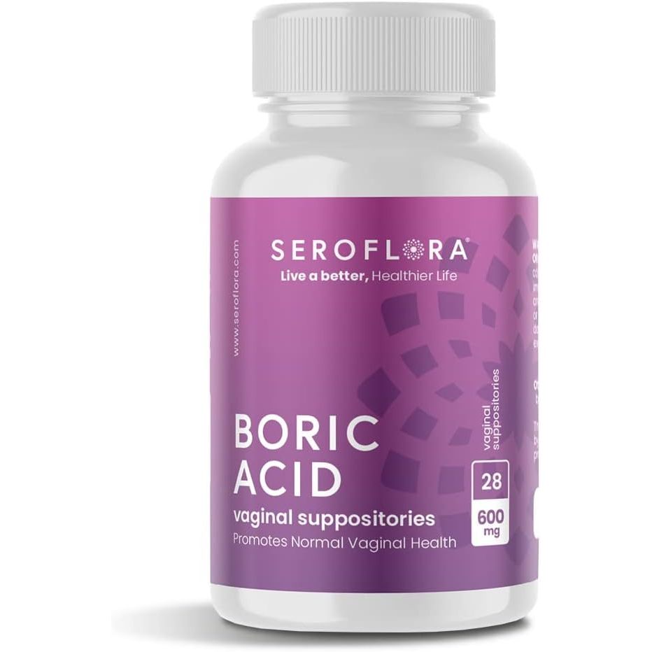 Boric Acid Vaginal Suppositories 600 mg 28 Capsules - Boric Acid Pills ...