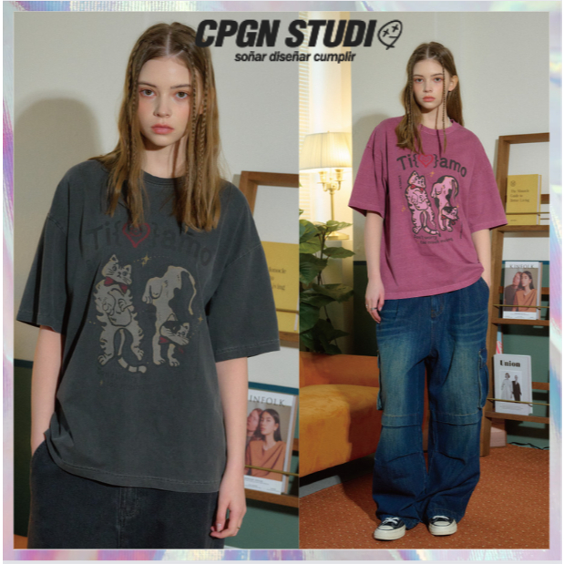 CPGN STUDIO] Tiamo Lovely pigment short sleeve t-shirt 2