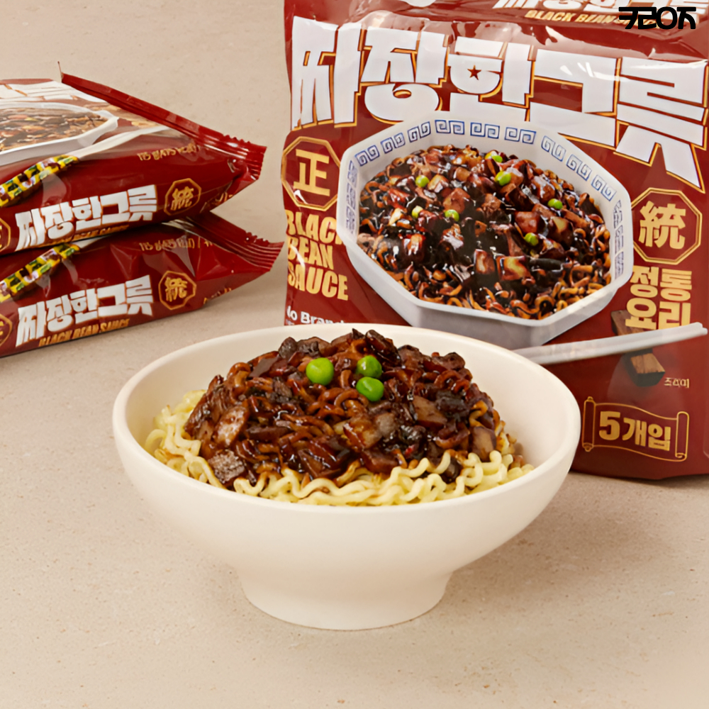  No Brand Instant Jjajang Noodles Black Bean Sauce Korean Ramen 