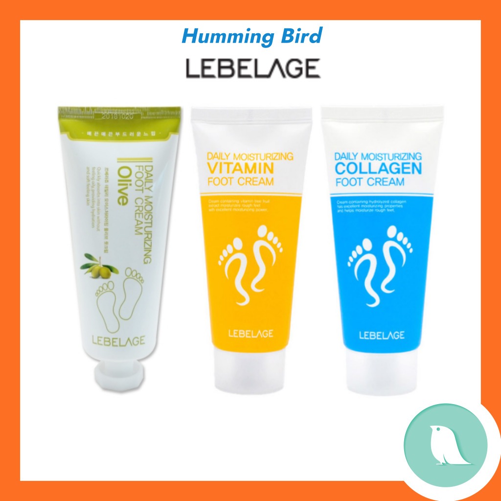 [LEBELAGE]Daily Moisturizing Foot Cream 100ml 3type/Collagen/Vitamin ...