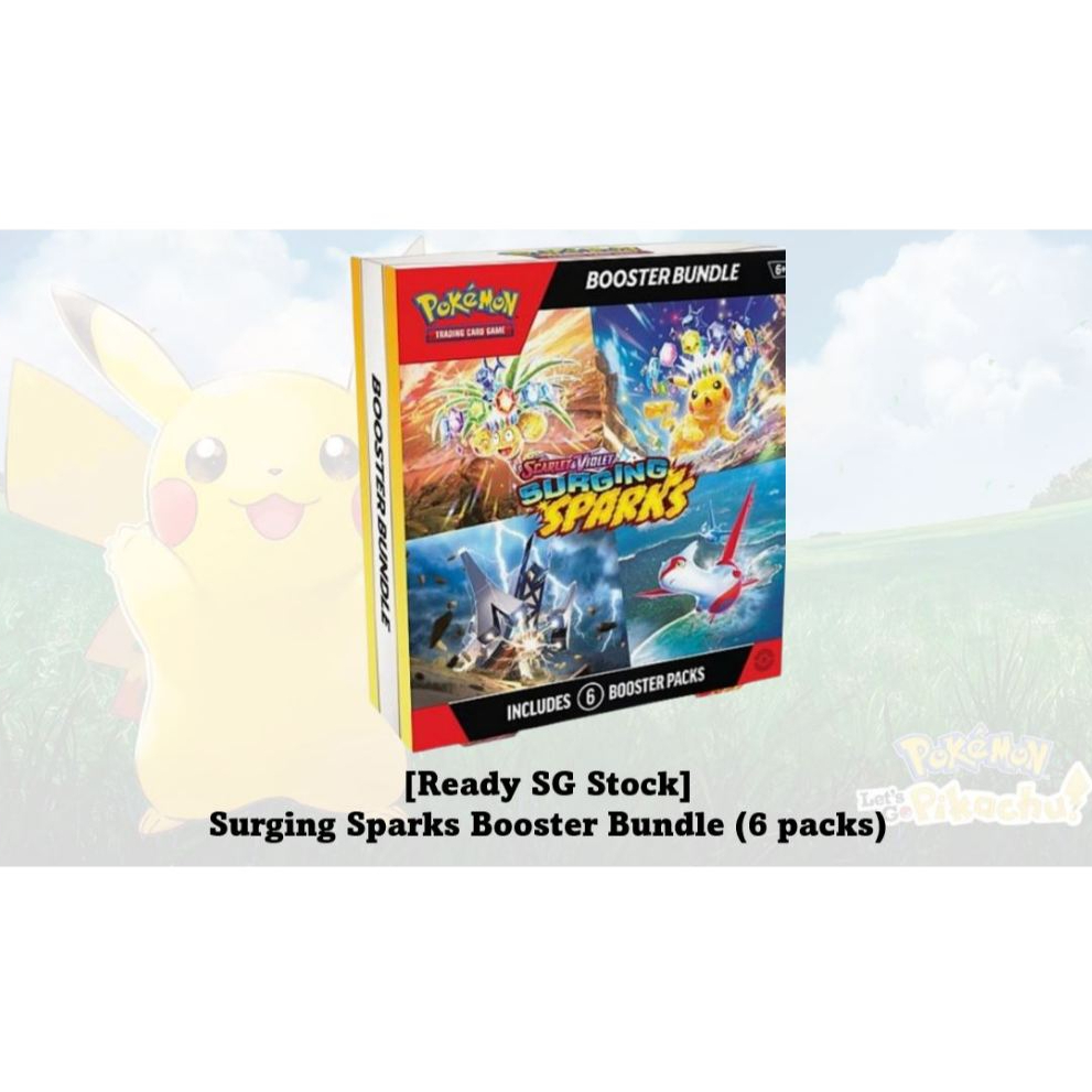 Prismatic Evolutions Pokemon Scarlet & Violet Surging Sparks Booster Box  Case - 20 Sealed Booster Boxes SV08 English Surging Sparks Booster Bundles