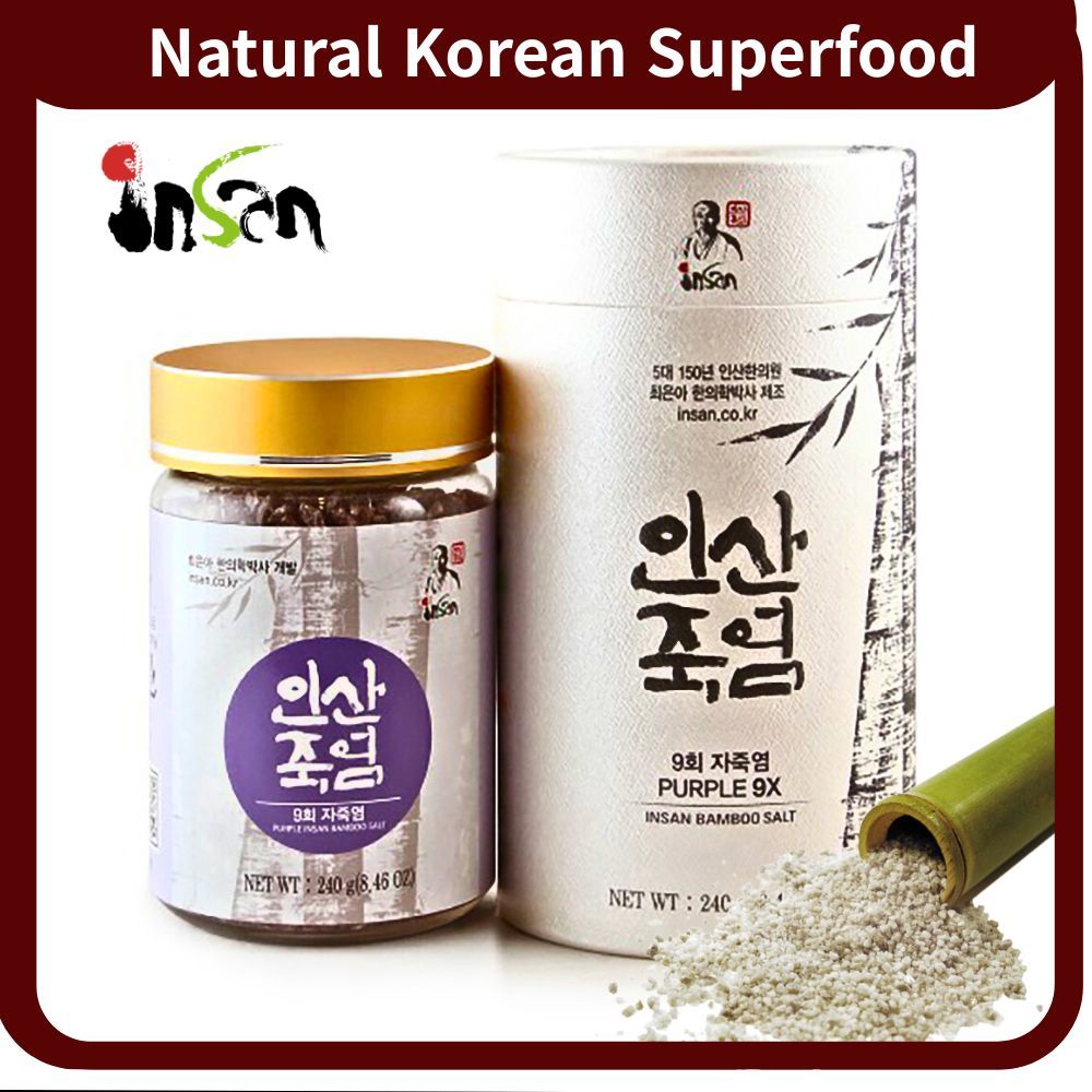 INSAN 9x Roasted Bamboo Salt Crystal 240g – Korean Alkaline Mineral ...