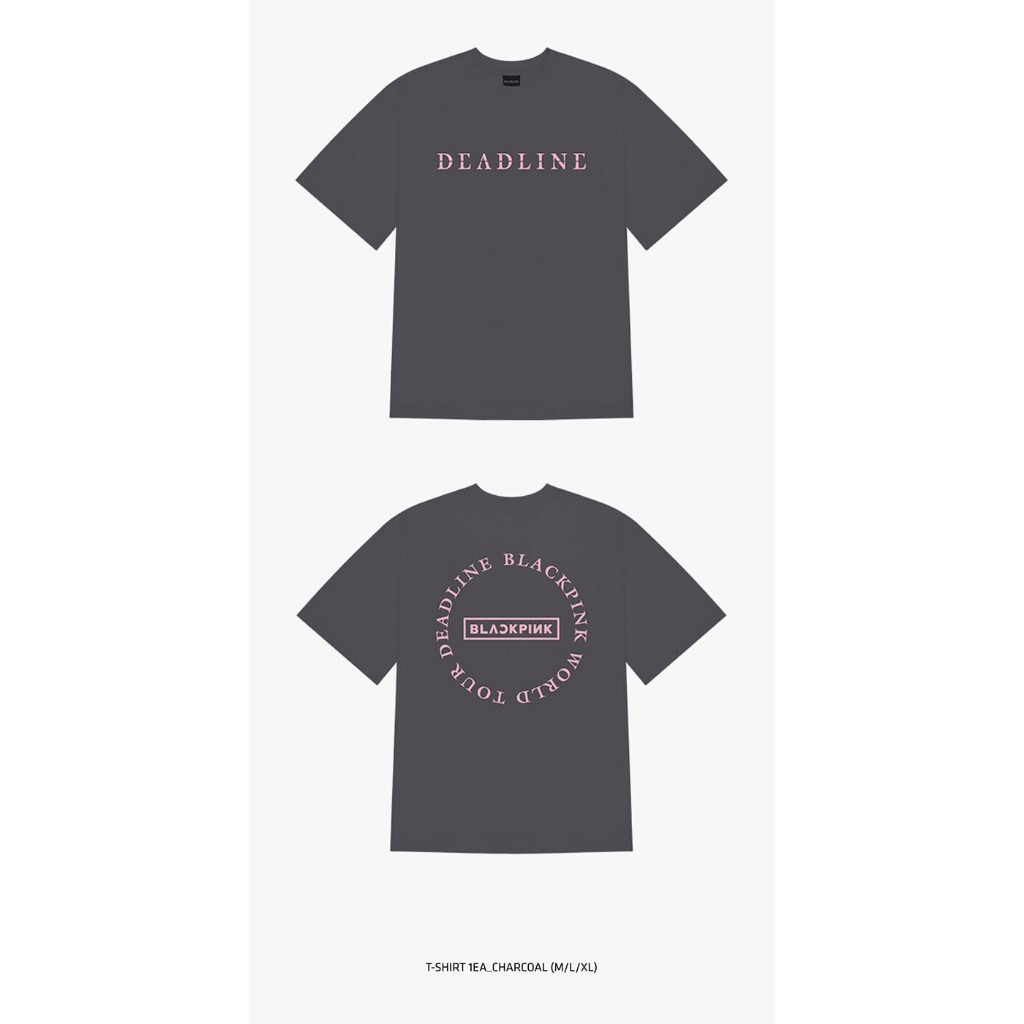 BLACKPINK deadline ソウルコン ラウンド ロゴ Tシャツ M BLACKPINK deadline ソウルコン ラウンド ロゴ Tシャツ M