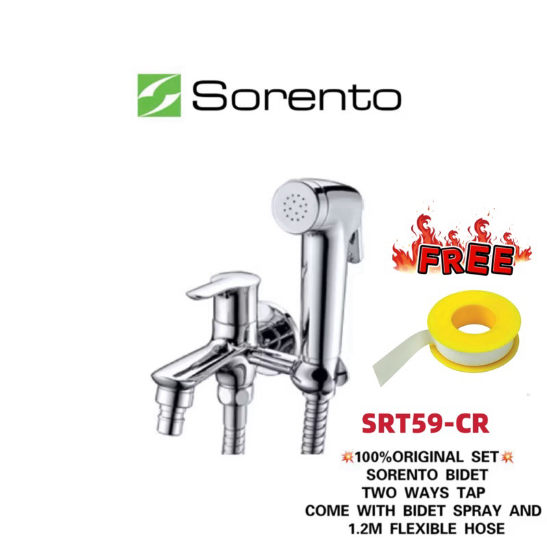 100% ORIGINAL💥SORENTO BIDET/SORENTO TWO WAYS TAP WITH BIDET SPRAY SET ...