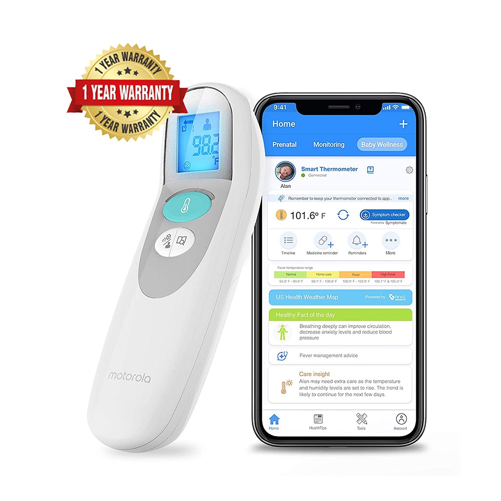 Motorola Care+ NonContact Smart Forehead & Liquid Baby Thermometer