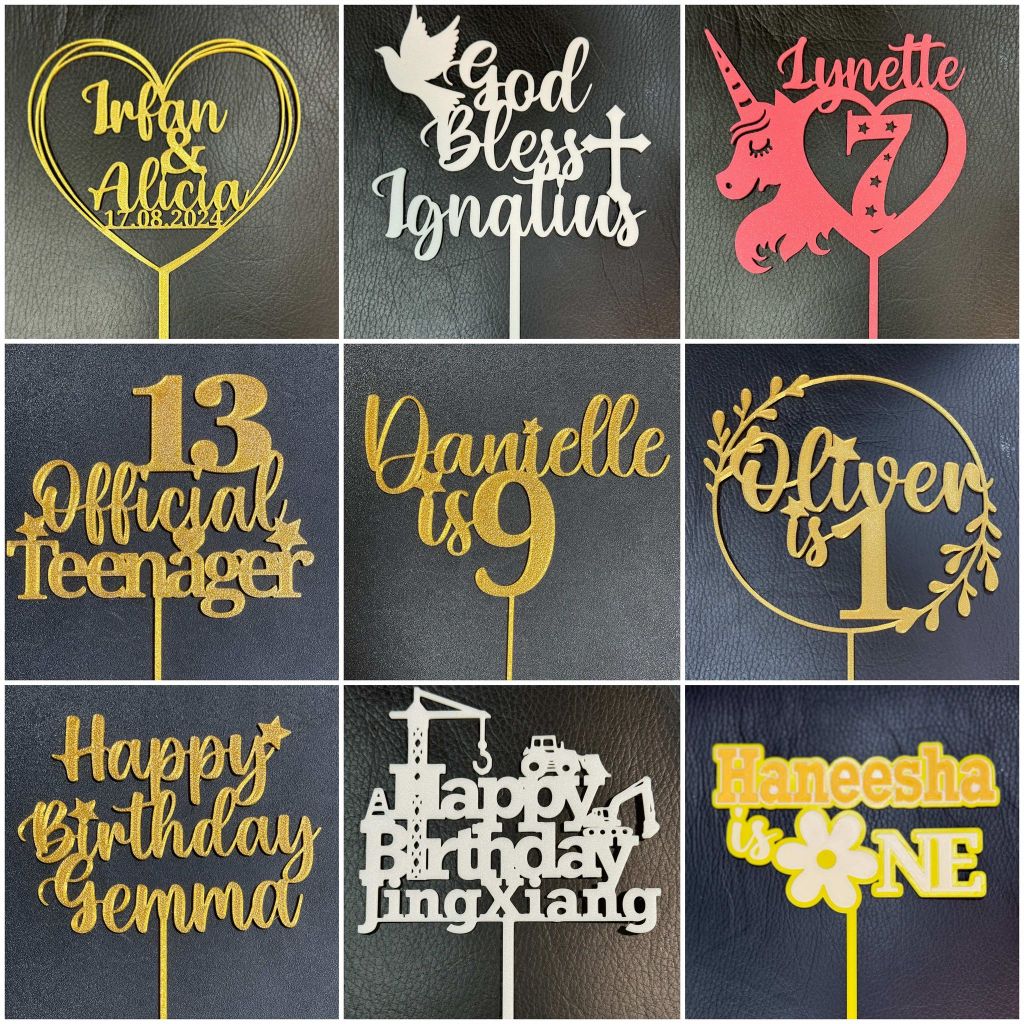 [SG seller] Customised Cake Topper | | Wedding Cake Topper ...